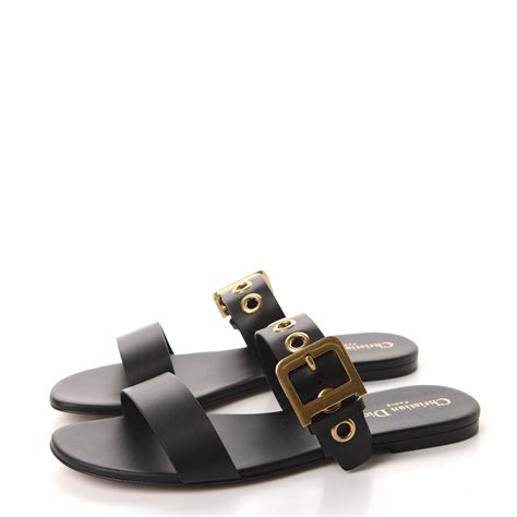 dior slies|christian dior flat slides.